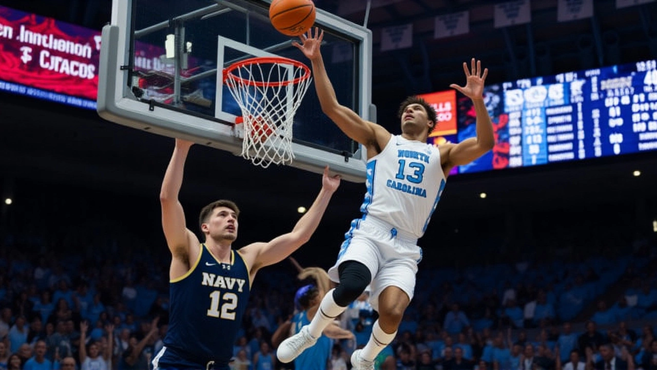 No. 16 North Carolina edges St. Bonaventure 84-70 in Fort Myers Tip-Off thriller