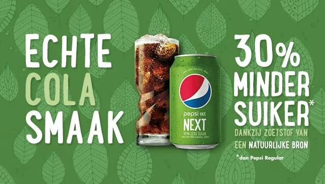 Advertorial: Pepsi Next in een groen jasje